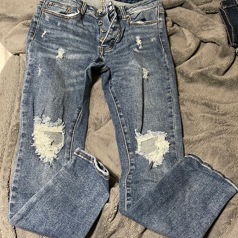 Womens Mid Rise Mom Jeans